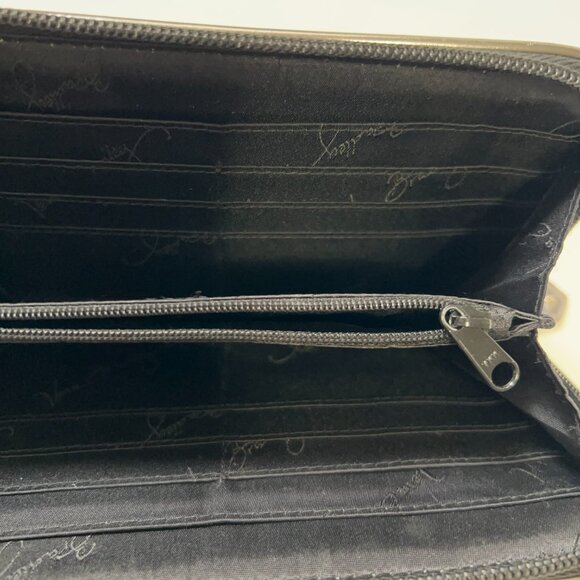 Vera Bradley Accordian Wallet Moon Drops Faux Leather Zip Around Wallet Retired - Picture 6 of 6